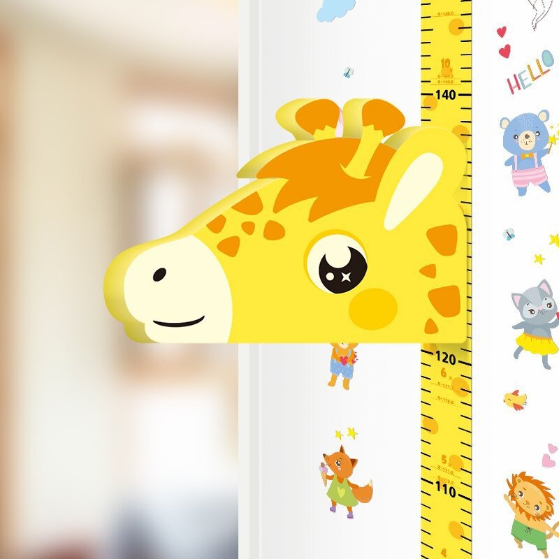 定規キリン 3D 身長ステッカー赤ちゃん子供の身長測定テープ - Baby Girl Nursery Quotes のレビューと価格
